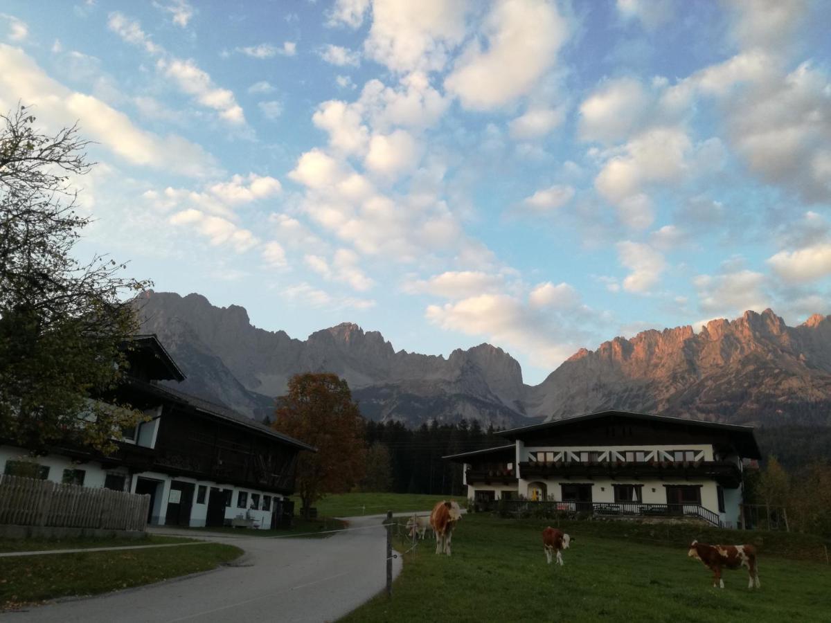 Hotel Pension Sunnbichl Going am Wilden Kaiser Exterior foto